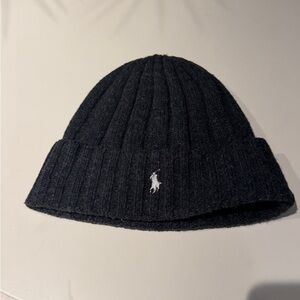 Polo by Ralph Lauren Grey Knit Beanie